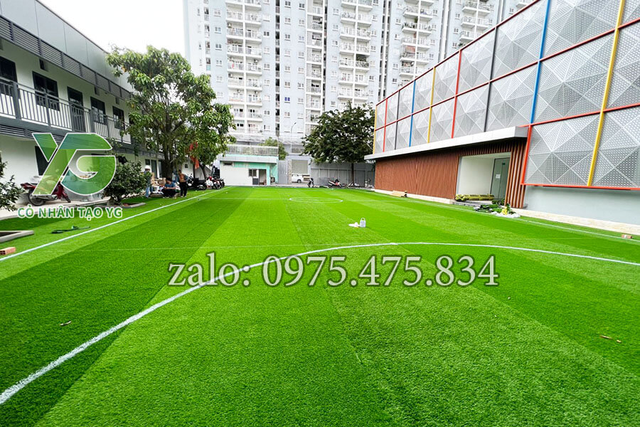 Cỏ nhân tạo trải trường học
