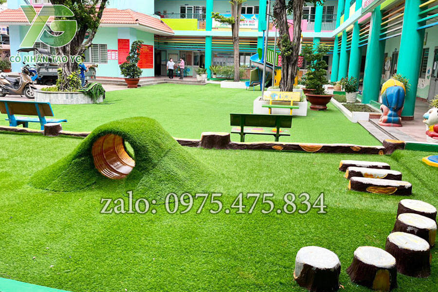 Cỏ nhân tạo trải trường học cực bền