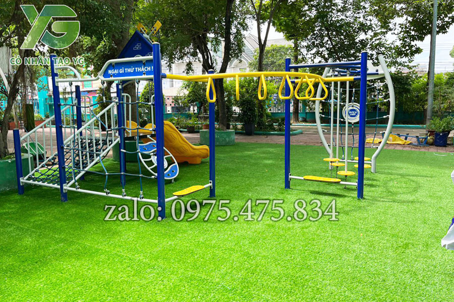 Cỏ nhân tạo trải trường học cực bền