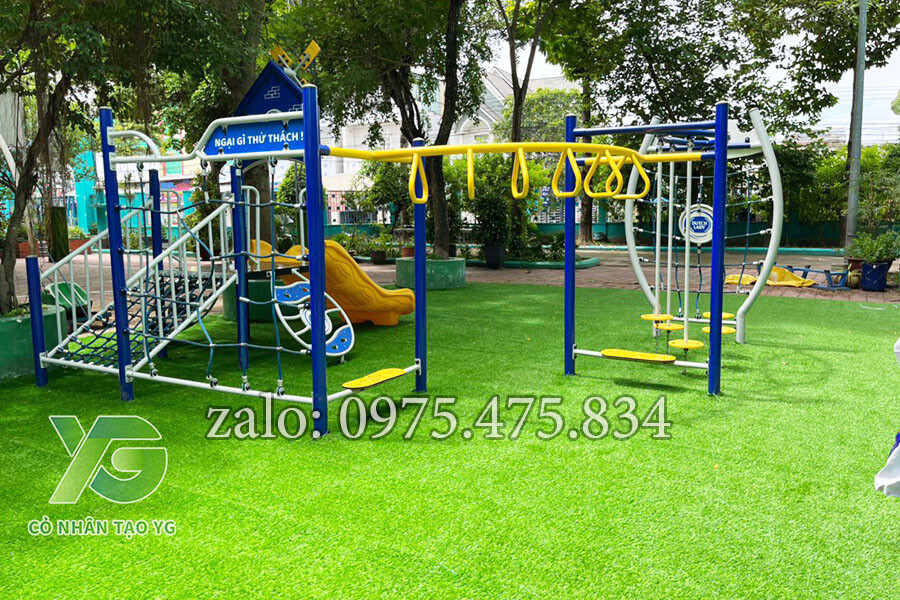 Cỏ nhân tạo trải trường học cực bền