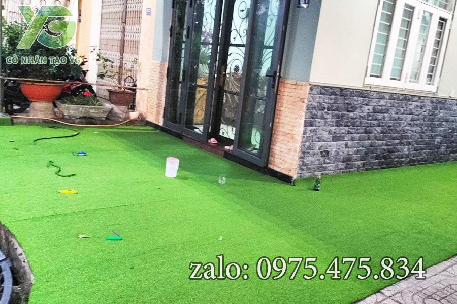 Cỏ nhân tạo sân vườn 3cm tốt
