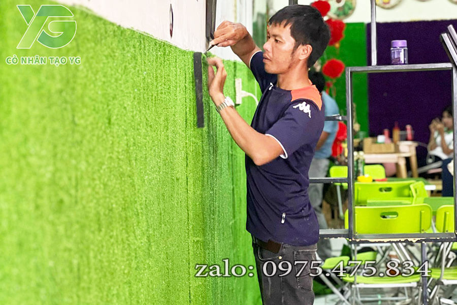 Cỏ nhân tạo sân vườn 1cm tốt