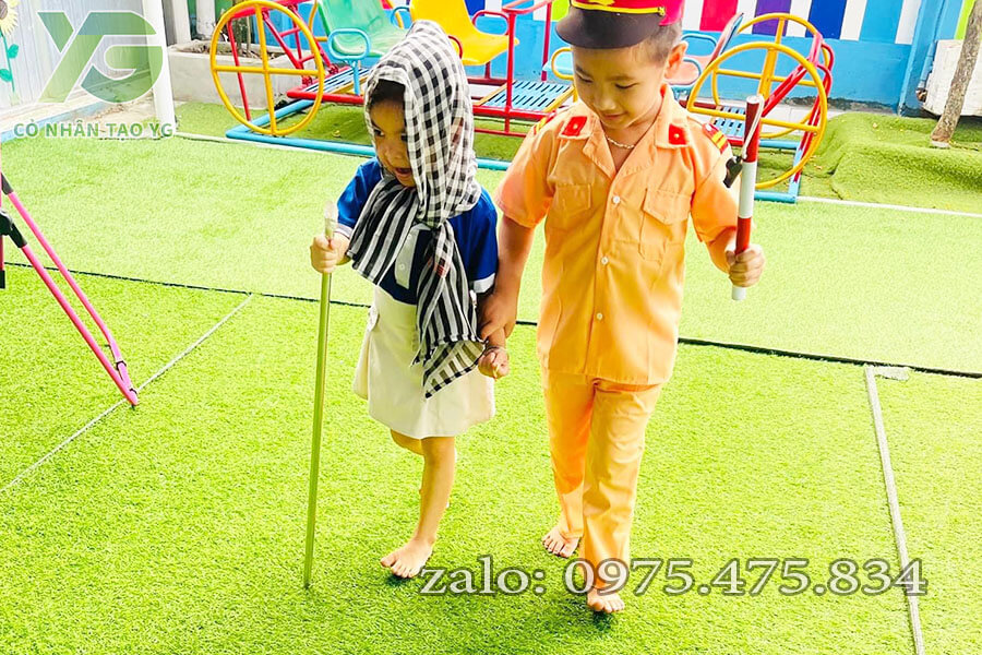 Cỏ nhân tạo sân vườn 2cm