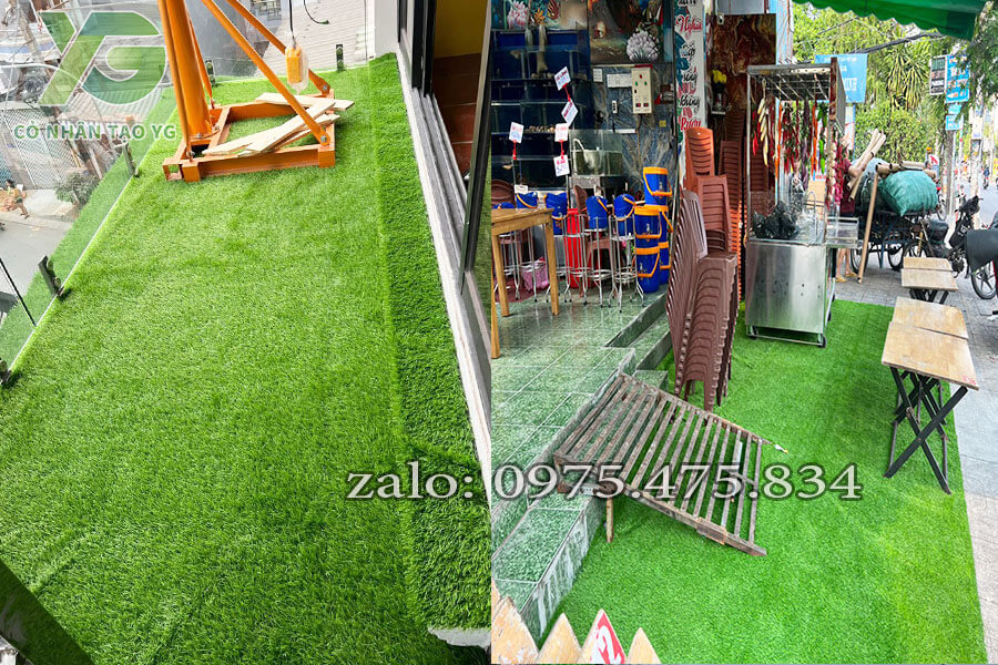 Cỏ nhân tạo sân vườn 3cm thường