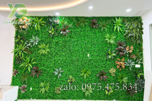 Tường cây giả