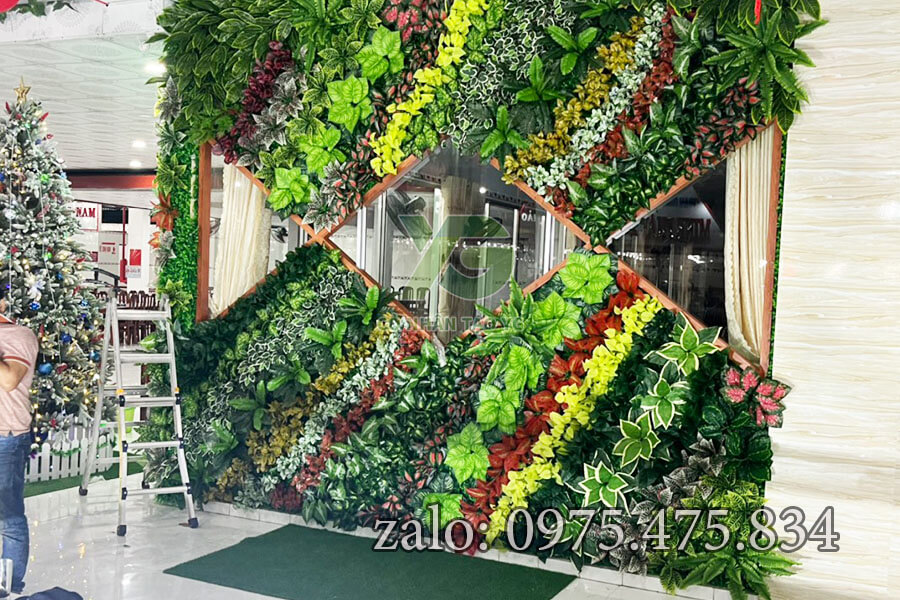 Thi công trọn gói tường cây giả tại Tiền Giang