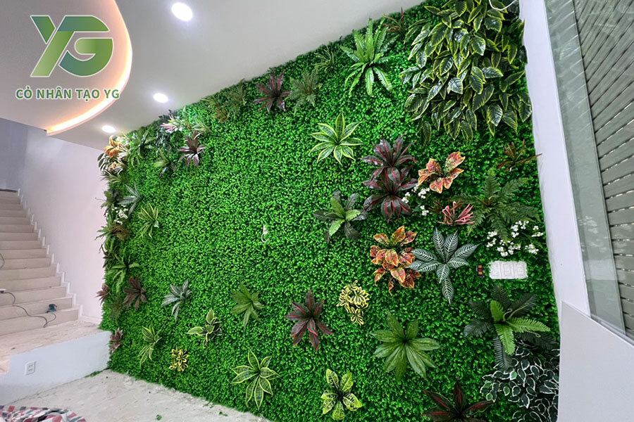 Thi công tường cây giả tại Quận 10 TPHCM