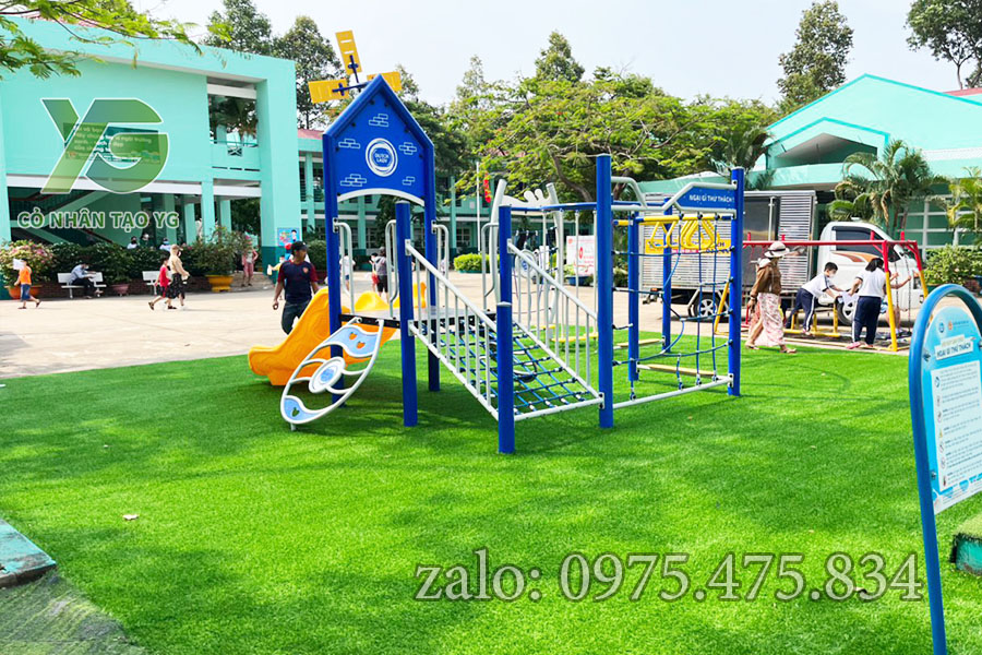 Cỏ nhân tạo trải trường mầm non