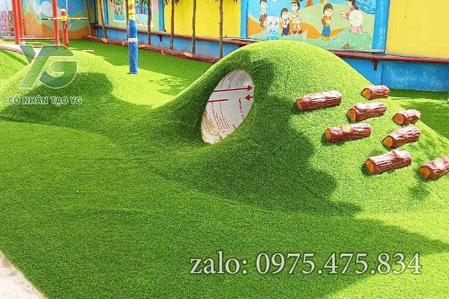 Cỏ nhân tạo trải trường mầm non