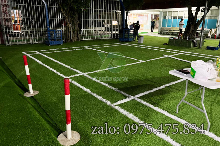 Thi công cỏ nhân tạo tennis