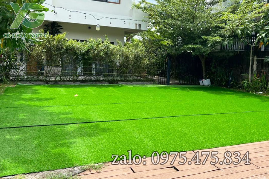 Cỏ nhân tạo sân vườn 2cm