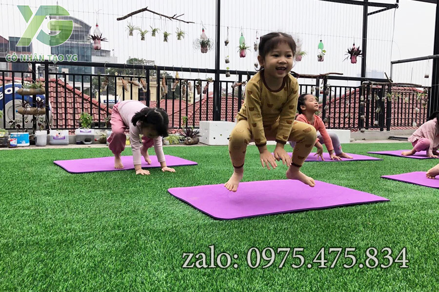 Cỏ nhân tạo sân vườn 3cm tốt