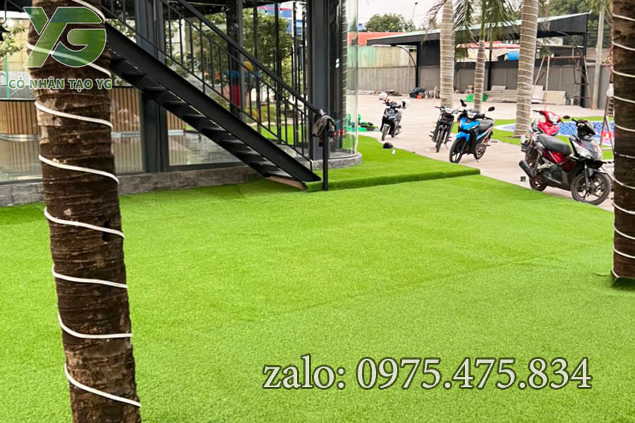Cỏ nhân tạo sân vườn 3cm tốt