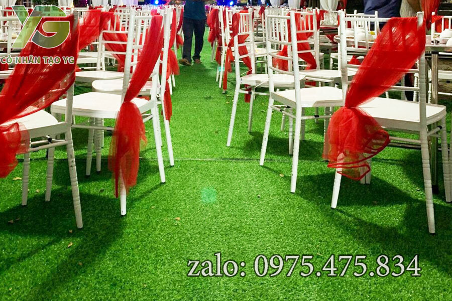 Cỏ nhân tạo trải rạp cưới