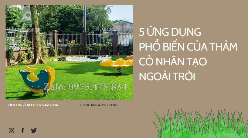 Thảm cỏ nhân tạo ngoài trời