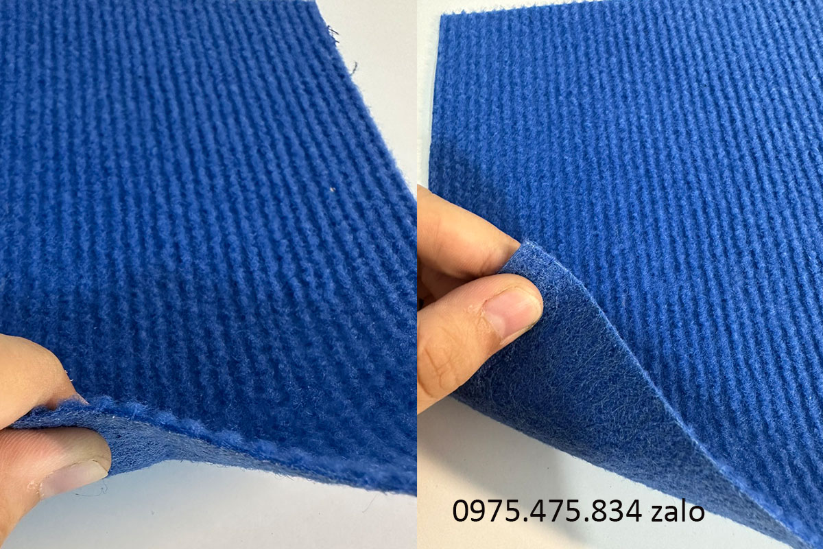 Thảm nỉ màu xanh dương