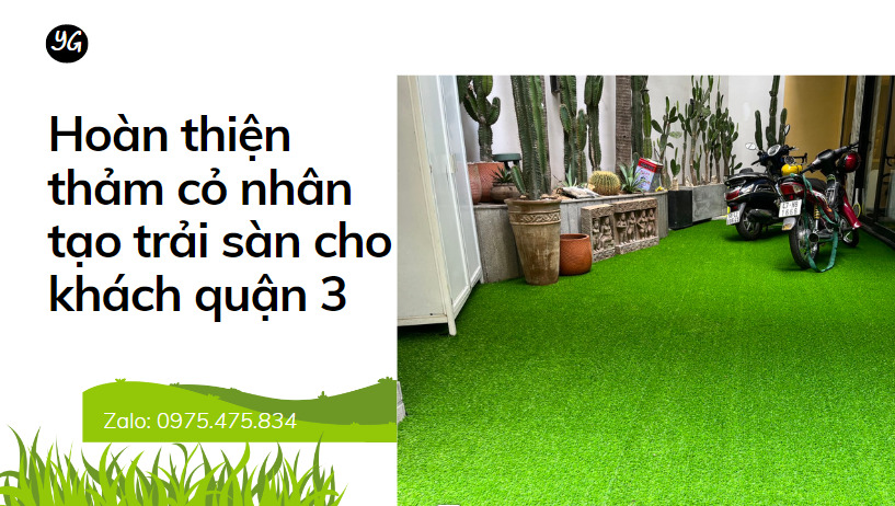Thảm cỏ nhân tạo trải sàn
