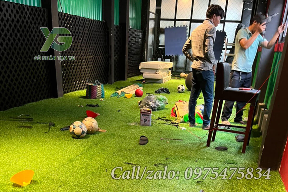 Thảm cỏ nhân tạo trải sàn