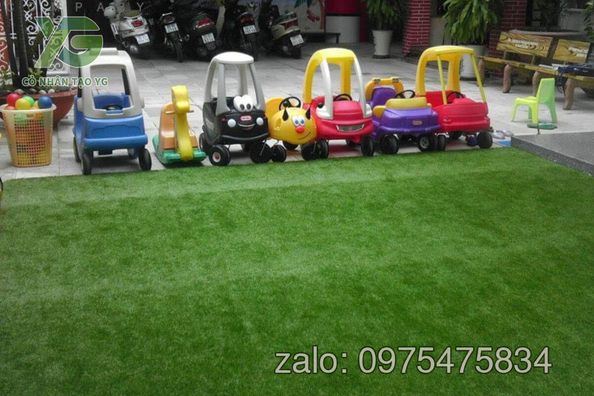 Cỏ nhân tạo trải trường mầm non 