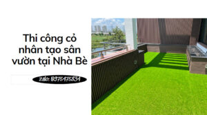 Thi công cỏ nhân tạo