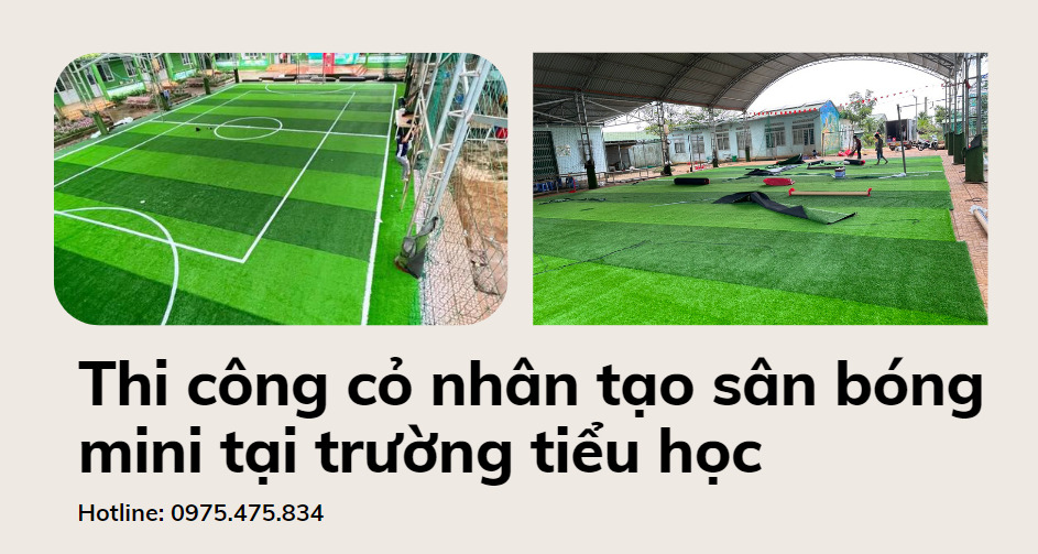 Cỏ nhân tạo sân bóng mini