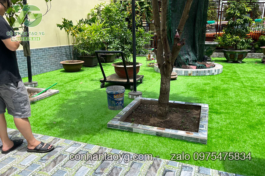 Sân vườn cỏ nhân tạo