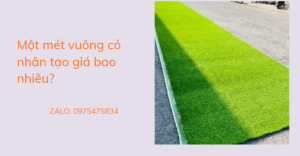Một mét vuông cỏ nhân tạo bao nhiêu tiền