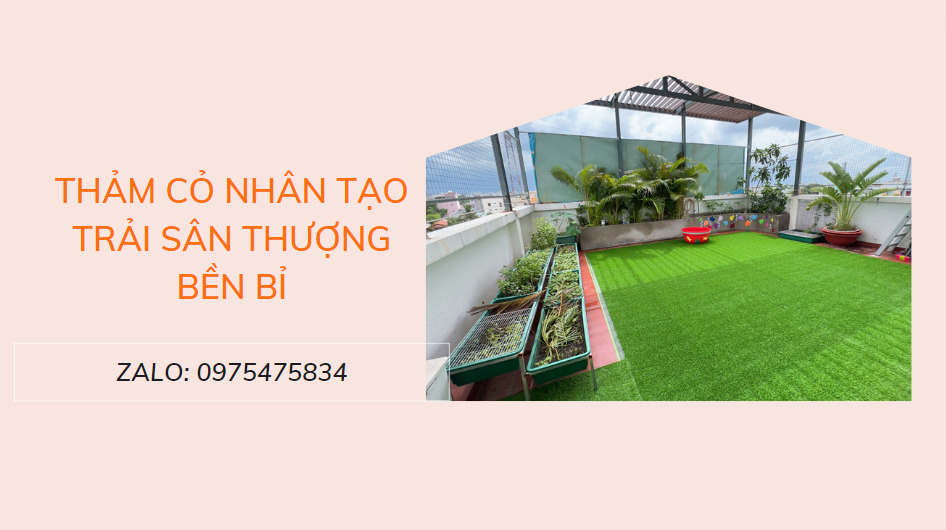 Cỏ nhân tạo trải sân thượng