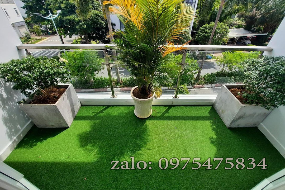 Cỏ nhân tạo trải sân thượng