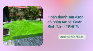 Sân vườn cỏ nhân tạo