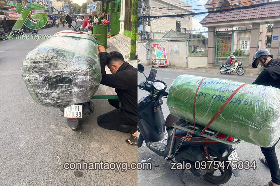 Giao hàng cỏ nhân tạo