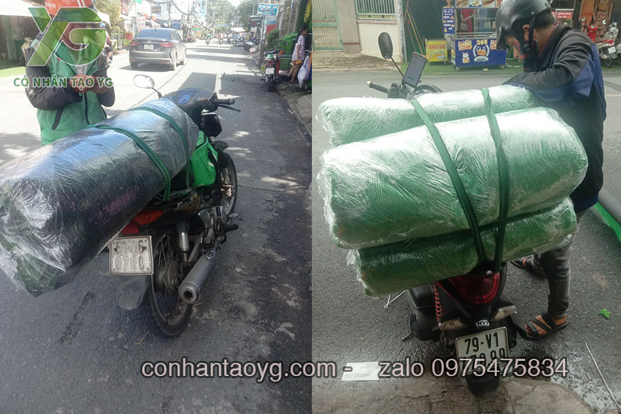 Giao hàng cỏ nhân tạo
