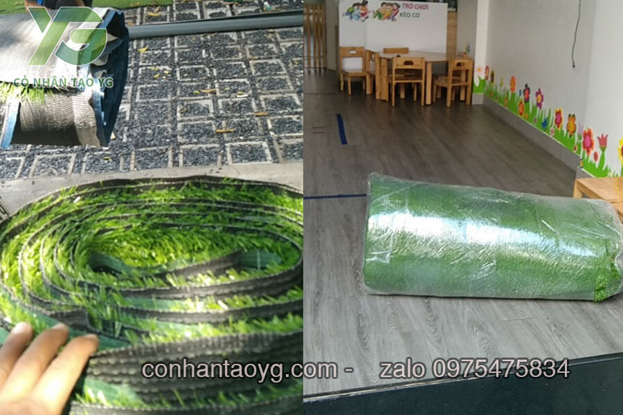 Giao hàng cỏ nhân tạo