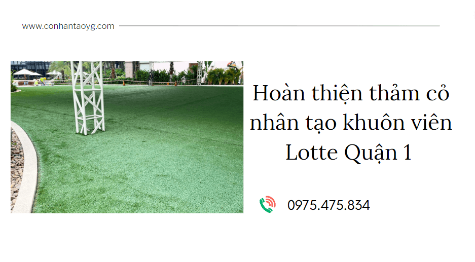 Thảm cỏ nhân tạo khuôn viên