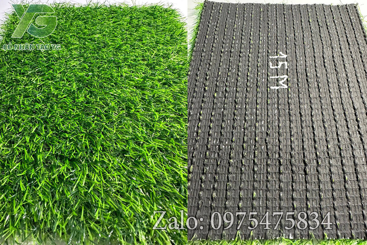 Thảm cỏ nhân tạo 2cm tốt 15 mũi
