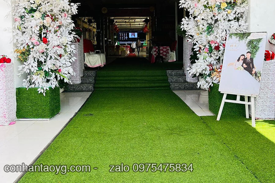 Thảm cỏ nhân tạo trải rạp cưới giá sỉ