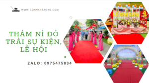 Thảm nỉ đỏ