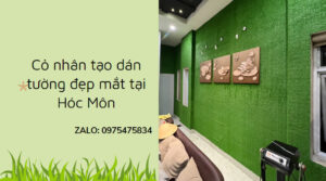 Cỏ nhân tạo dán tường