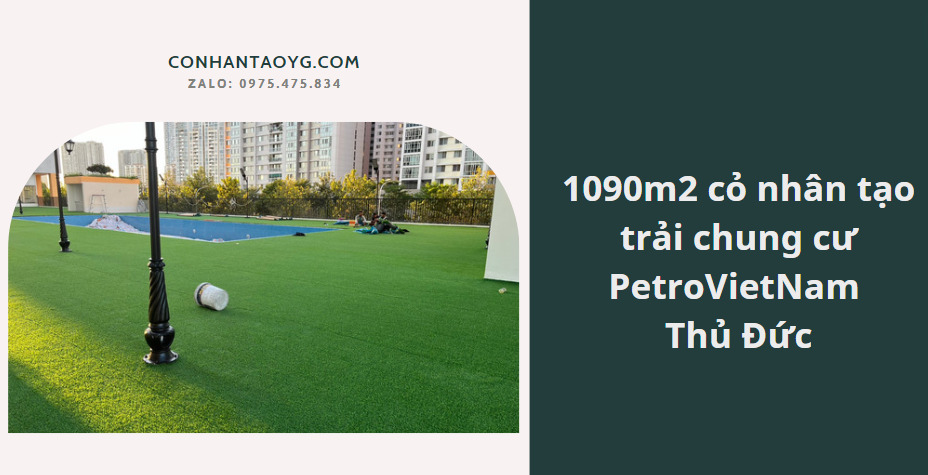 Cỏ nhân tạo trải chung cư