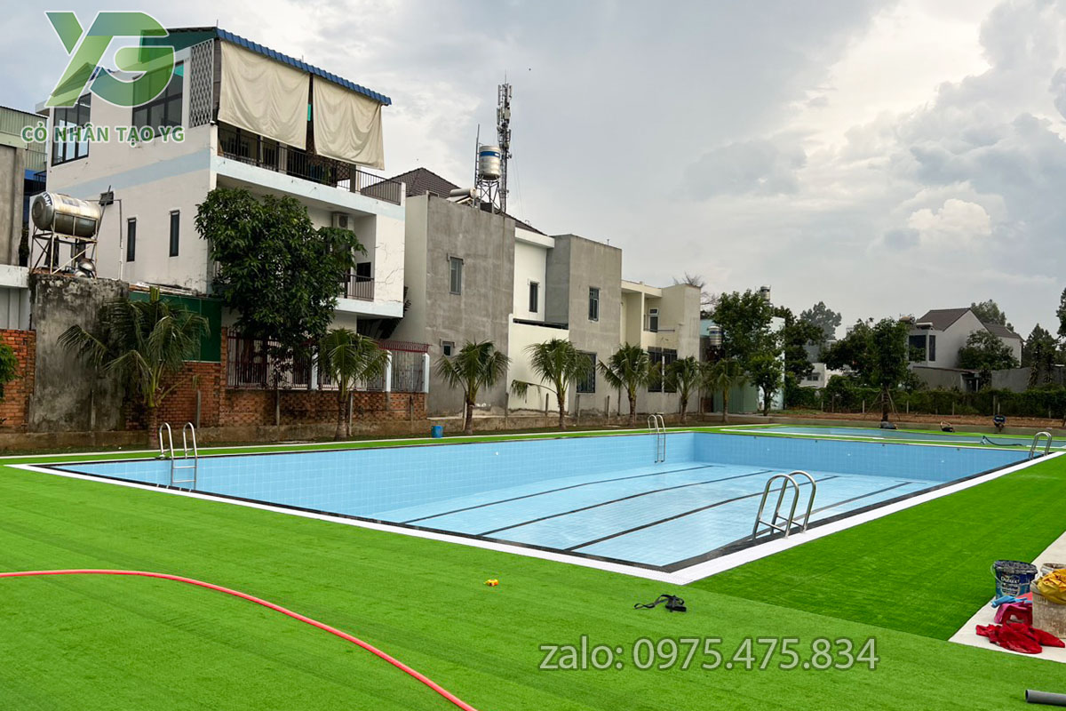 Cỏ nhân tạo hồ bơi 
