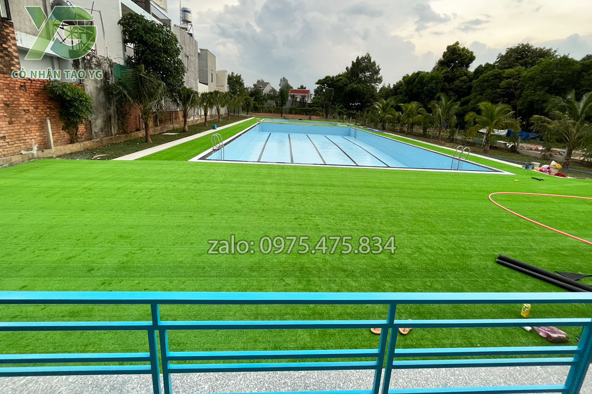 Cỏ nhân tạo hồ bơi 